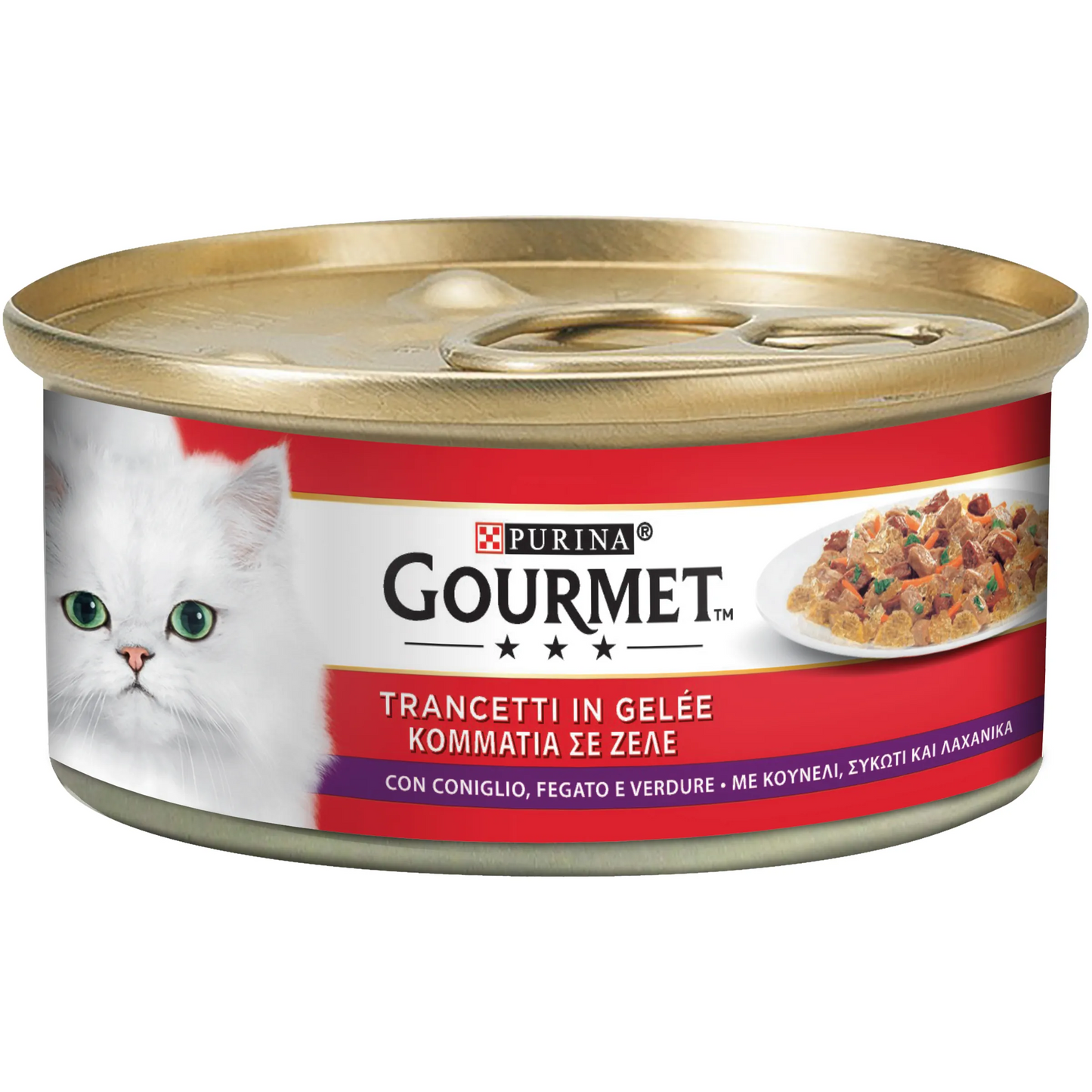 Gourmet trancetti in gelèe con coniglio fegato e verdure gel 195 gr