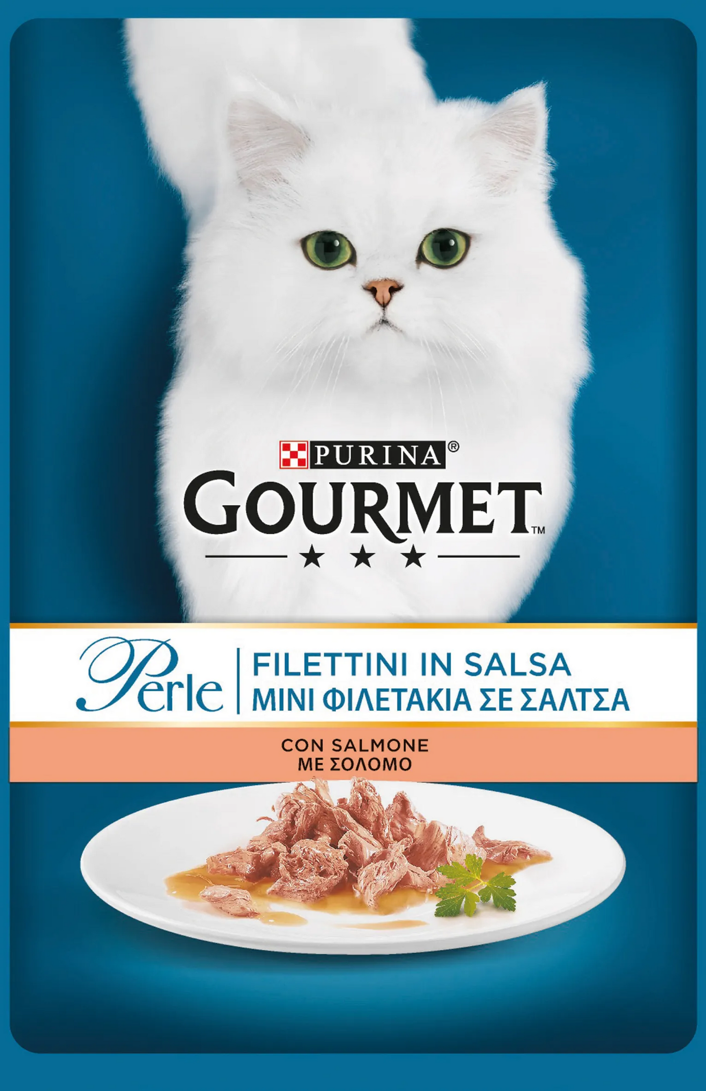 Gourmet perle filetti in salsa di salmone 85 gr