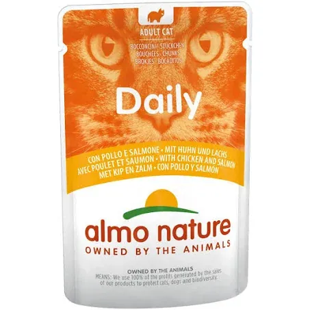 Daily cat merluzzo e gamberetti bustina 70 gr