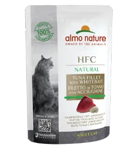 Hfc cat natural tonno e acciughe bustina 55 gr