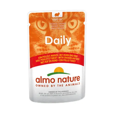 Daily cat pollo e manzo bustina 70 gr