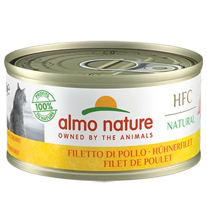 Hfc cat natural filetto di pollo lattina 70 gr