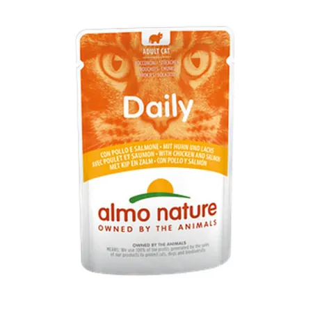 Daily cat pollo e salmone bustina 70 gr
