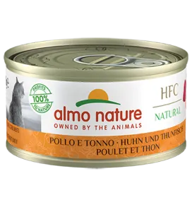 Hfc cat natural pollo e tonno lattina 70 gr