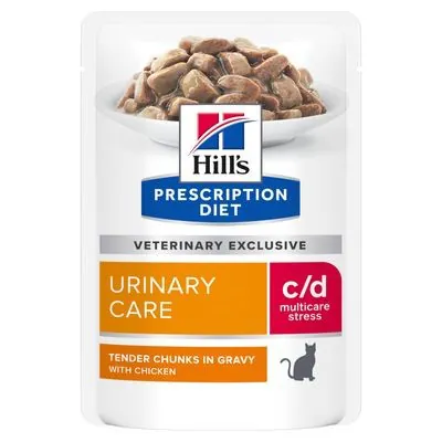 Hills gatto c/d urinary stress pollo bustina 85 gr