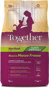 Together cat sterilized manzo e riso 300 gr