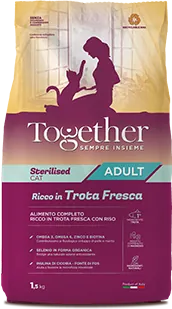 Together cat sterilized trota e riso 300 gr