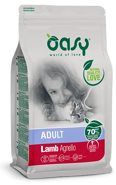Oasy cat agnello 300 gr