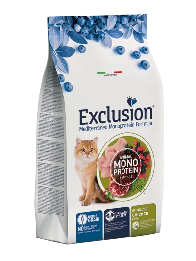 Exclusion cat mediterraneo sterilized pollo 300 gr