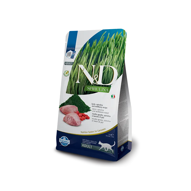 Nd cat spirulina agnello adult 1,5 kg
