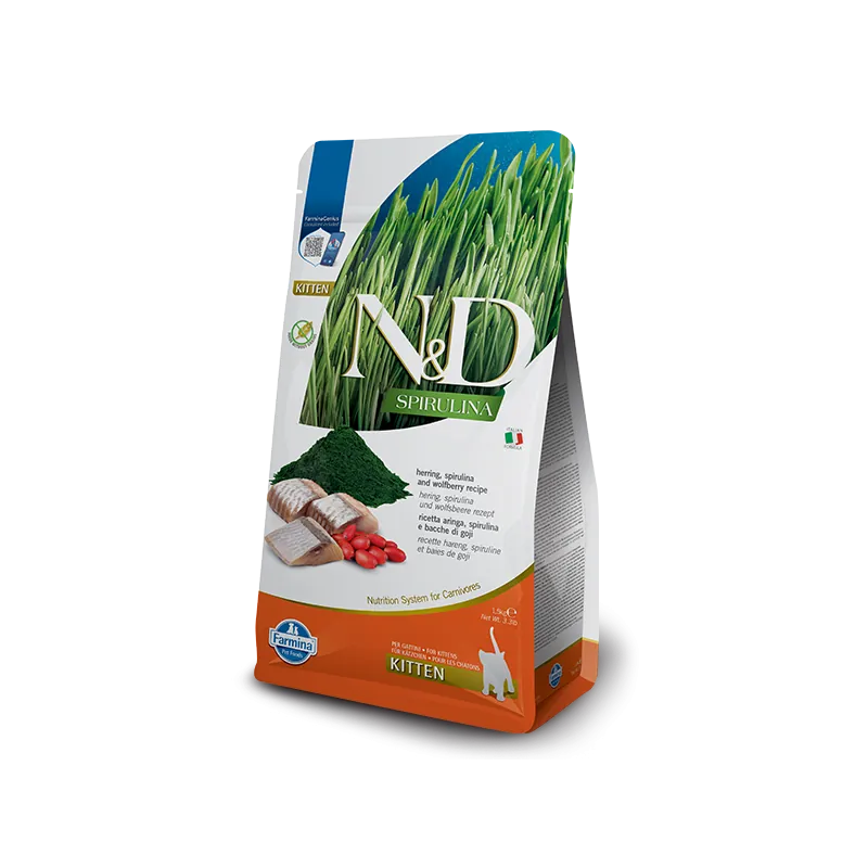 Nd cat spirulina aringa kitten 1,5 kg