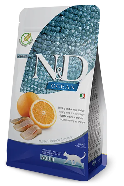 Nd cat ocean aringa e arancia 300 gr