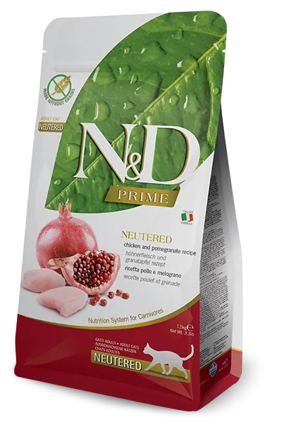 Nd cat prime pollo e melograno neutered 1,5 kg