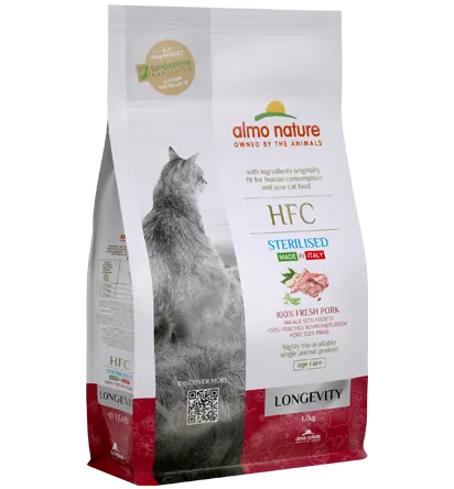 Hfc cat longevity sterilizzato maiale 1,2 kg