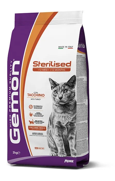 Gemon cat sterilized tacchino 7 kg