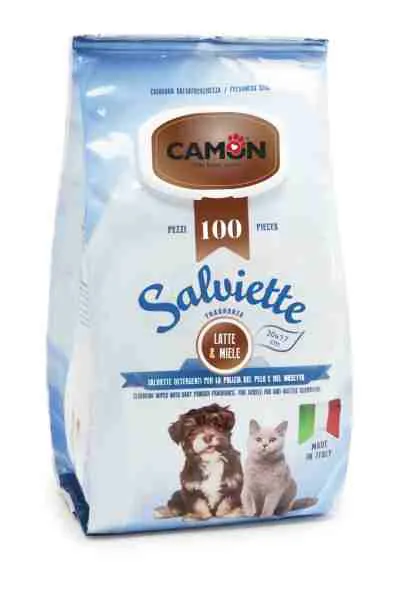 Salviette camon latte e miele 100 pz