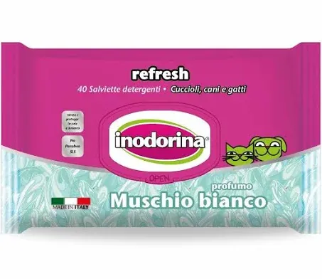 Salviette inodorina muschio bianco 40 pz