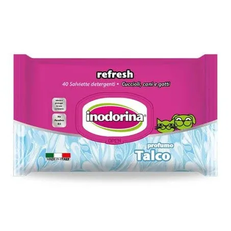 Salviette inodorina talco 40 pz
