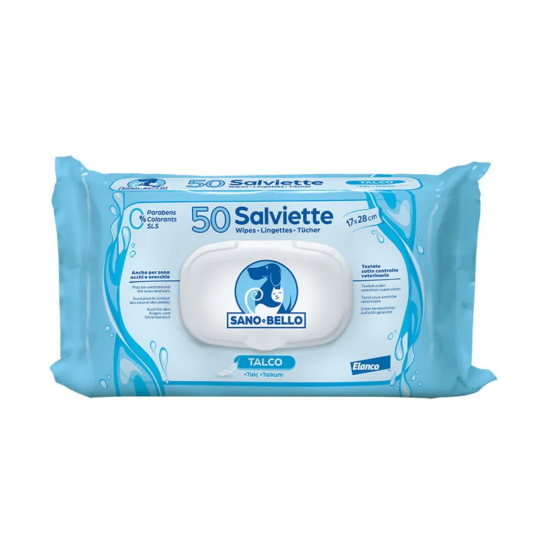 Salviette elanco talco 50 pz
