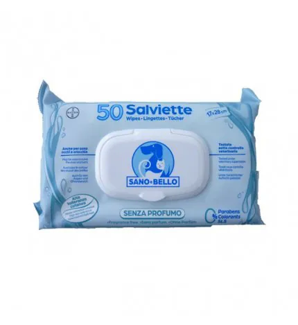 Salviette elanco senza profumo 50 pz