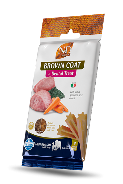 Nd dog snack brown agnello spirulina e patate adult medio maxi 110 gr