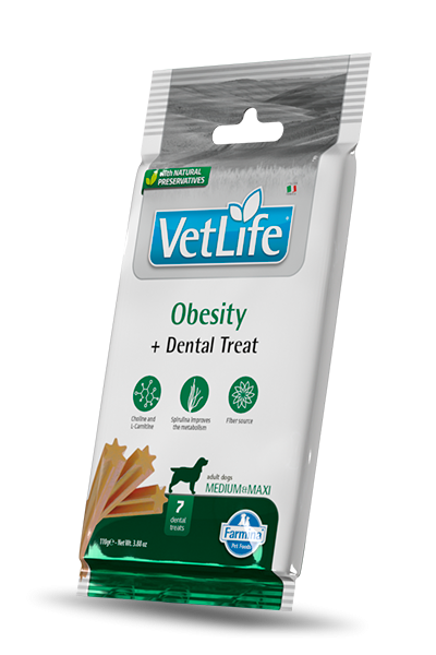 Vet life dog snack obesity adult medio maxi 110 gr