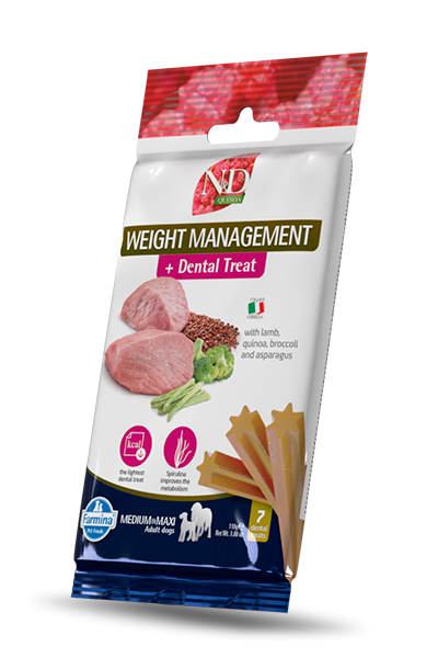 Nd dog snack quinoa weight management agnello adult medio maxi 110 gr