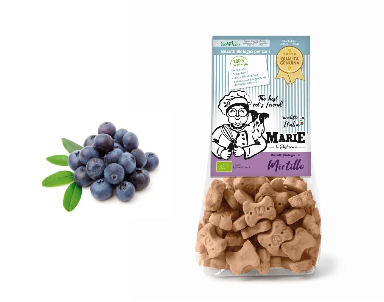 Biscotto biologico al mirtillo  210 gr