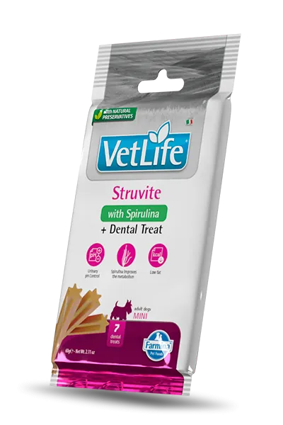Vet life dog snack struvite adult mini 60 gr