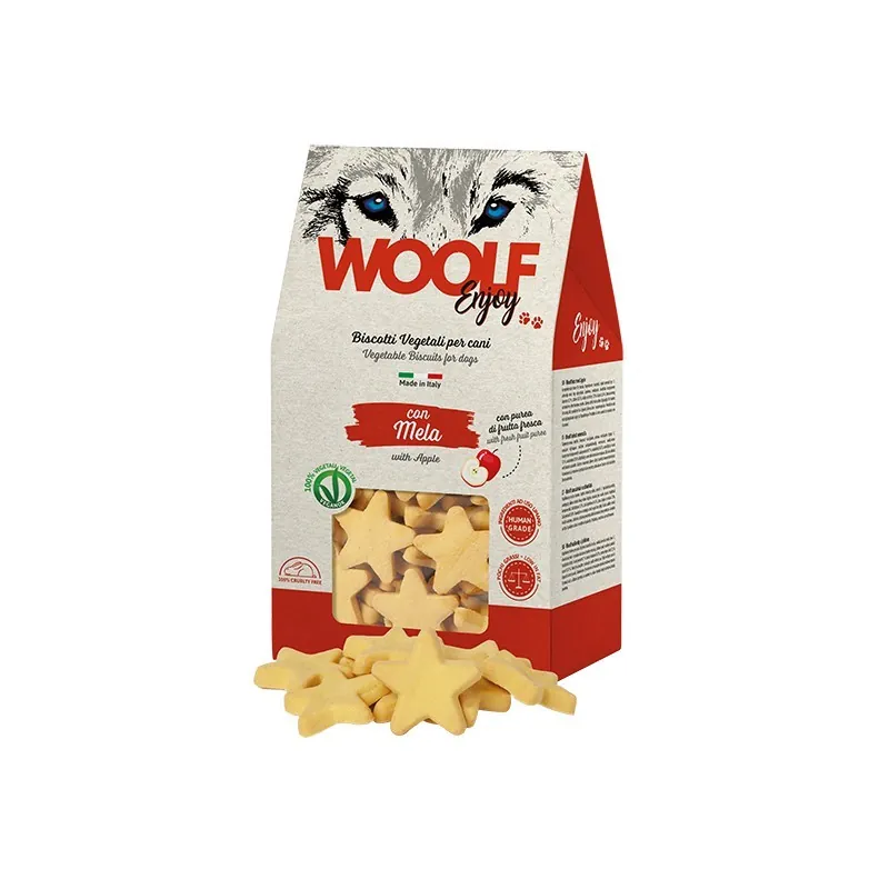 Woolf biscotto mela 400 gr