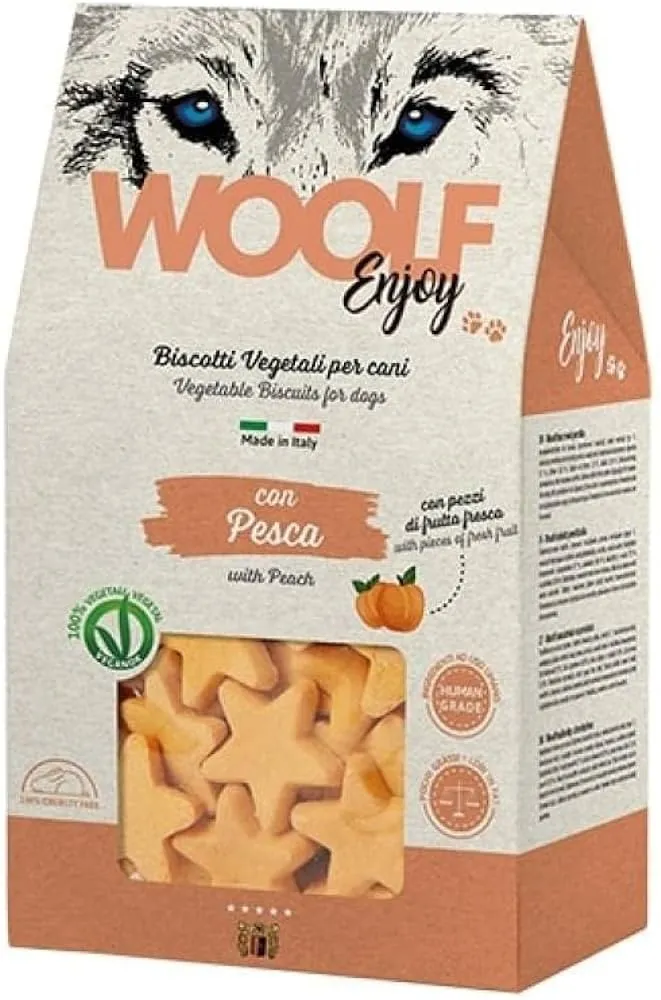 Woolf biscotto pesca 400 gr