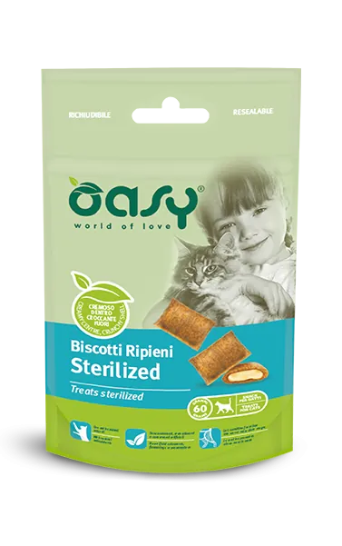 Oasy snack cat biscotti sterilized 60 gr
