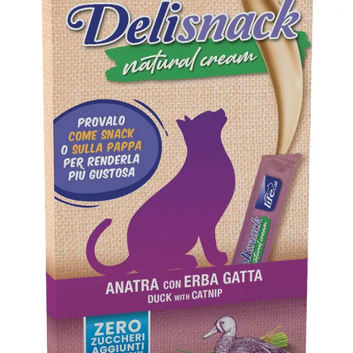 Life cat natural cream anatra 6 x 15 gr