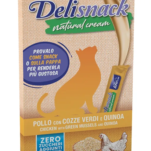 Life cat natural cream pollo 6 x 15 gr