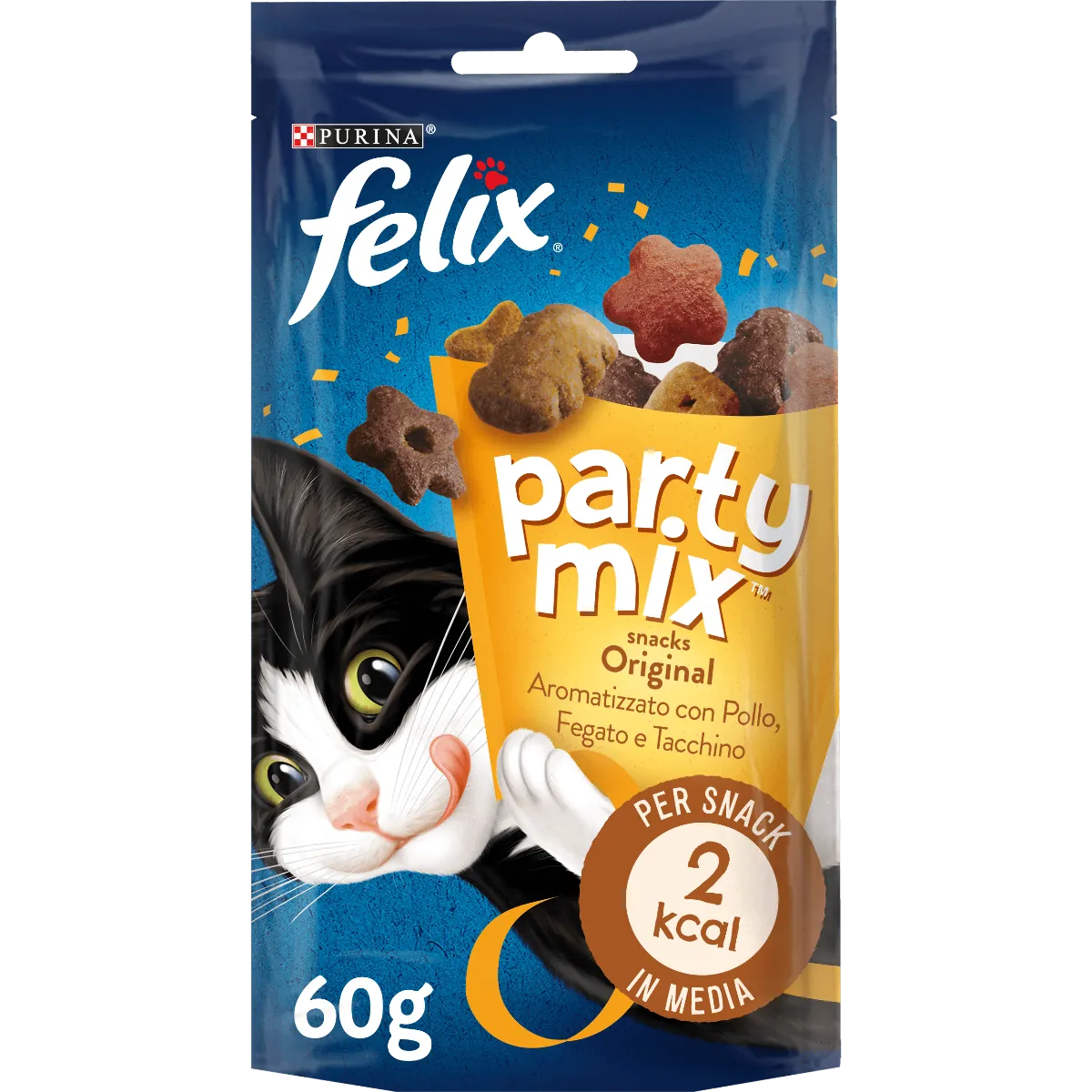 Felix party mix pollo fegato e tacchino 60 gr