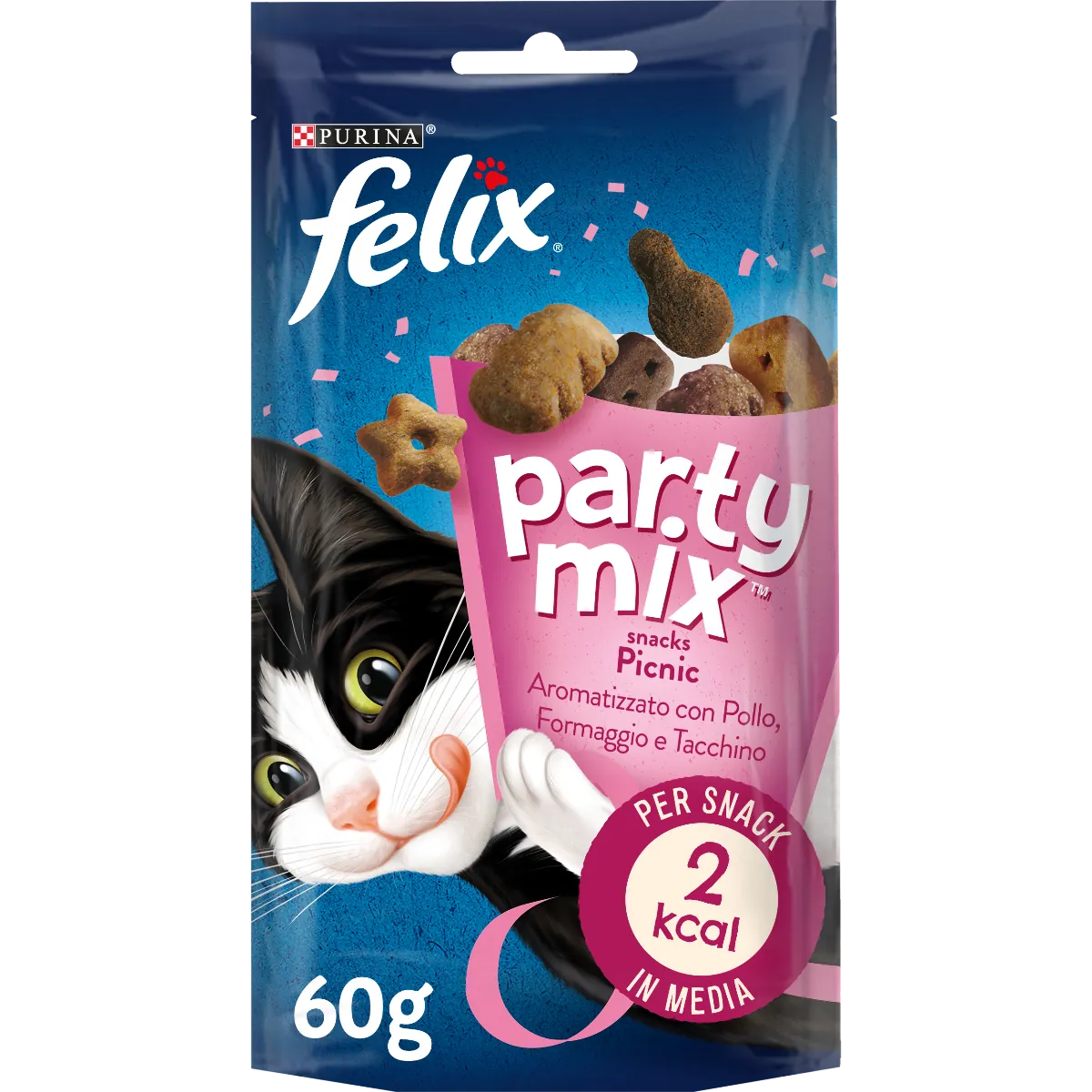 Felix party mix pollo formaggio e tacchino 60 gr