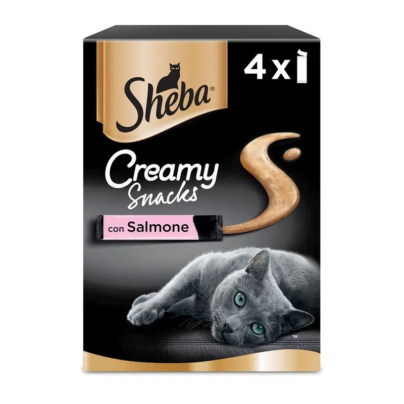 Sheba creamy snack salmone 4 x 12 gr
