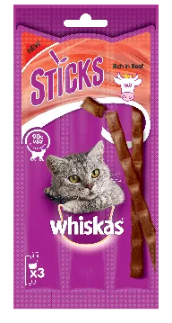 Whiskas catstick manzo 3 x 6 gr