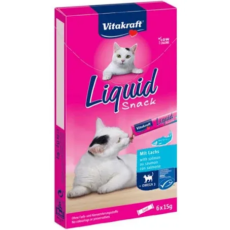 Vk cat snacks liquid salmone