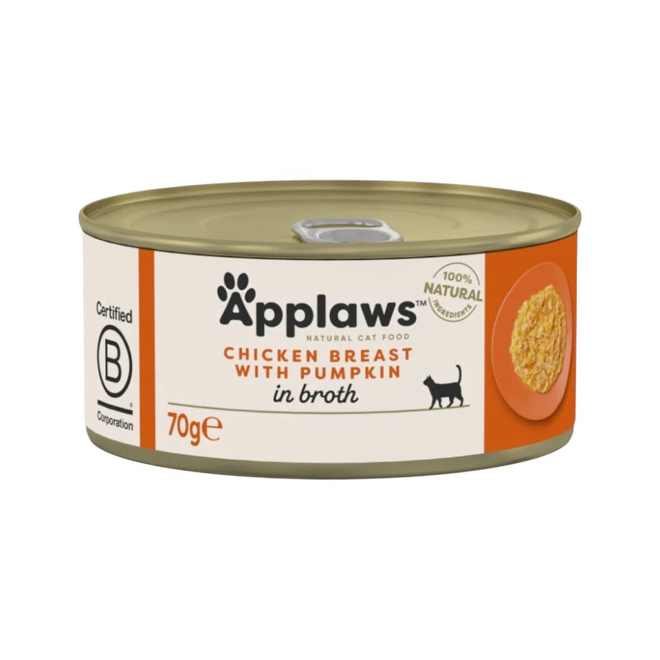 Applaws Gatto Petto Di Pollo E Zucca Lattina 70 Gr 24x
