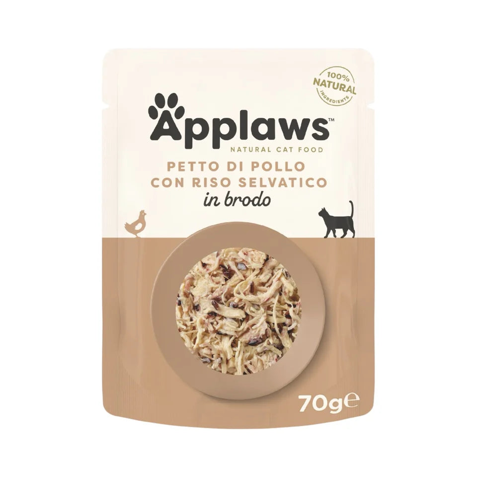 Applaws Gatto Petto di Pollo E Riso Bustina 70 Gr - Scade il 10/09/2026