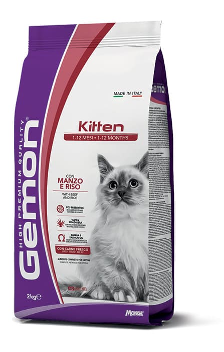 Gemon Kitten Manzo E Riso Gatto 2 Kg