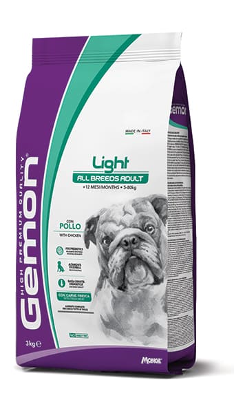 Gemon Light Pollo Cane Adult 3 Kg