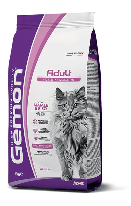 Gemon Maiale E Riso Gatto Adult 2 Kg