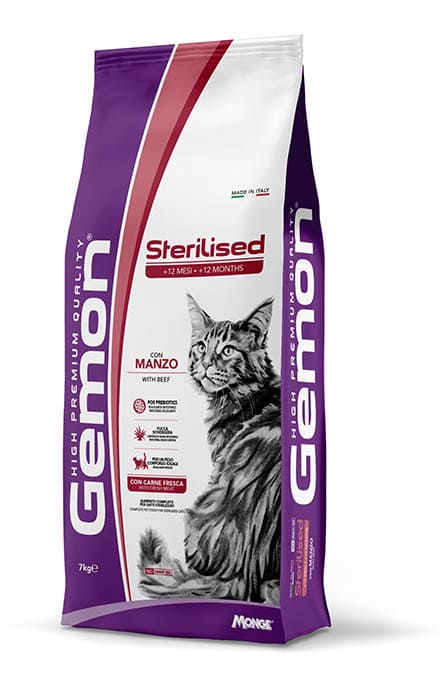 Gemon Manzo Gatto Sterilized 2 Kg