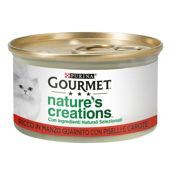 Gourmet Nature's Creation Ricco In Manzo 85 Gr 12x
