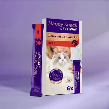 Happy Snack Feliway Manzo 6 Sticks