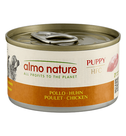 Hfc Cane Natural Puppy Pollo Lattina 95 Gr 24x
