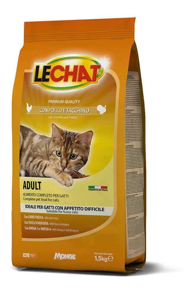 Lechat Croccantini Con Pollo E Tacchino Gatto 1,5 Kg 8x