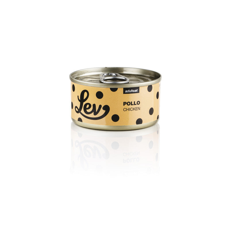 Lev Gatto Pollo Lattina 70 Gr 24x